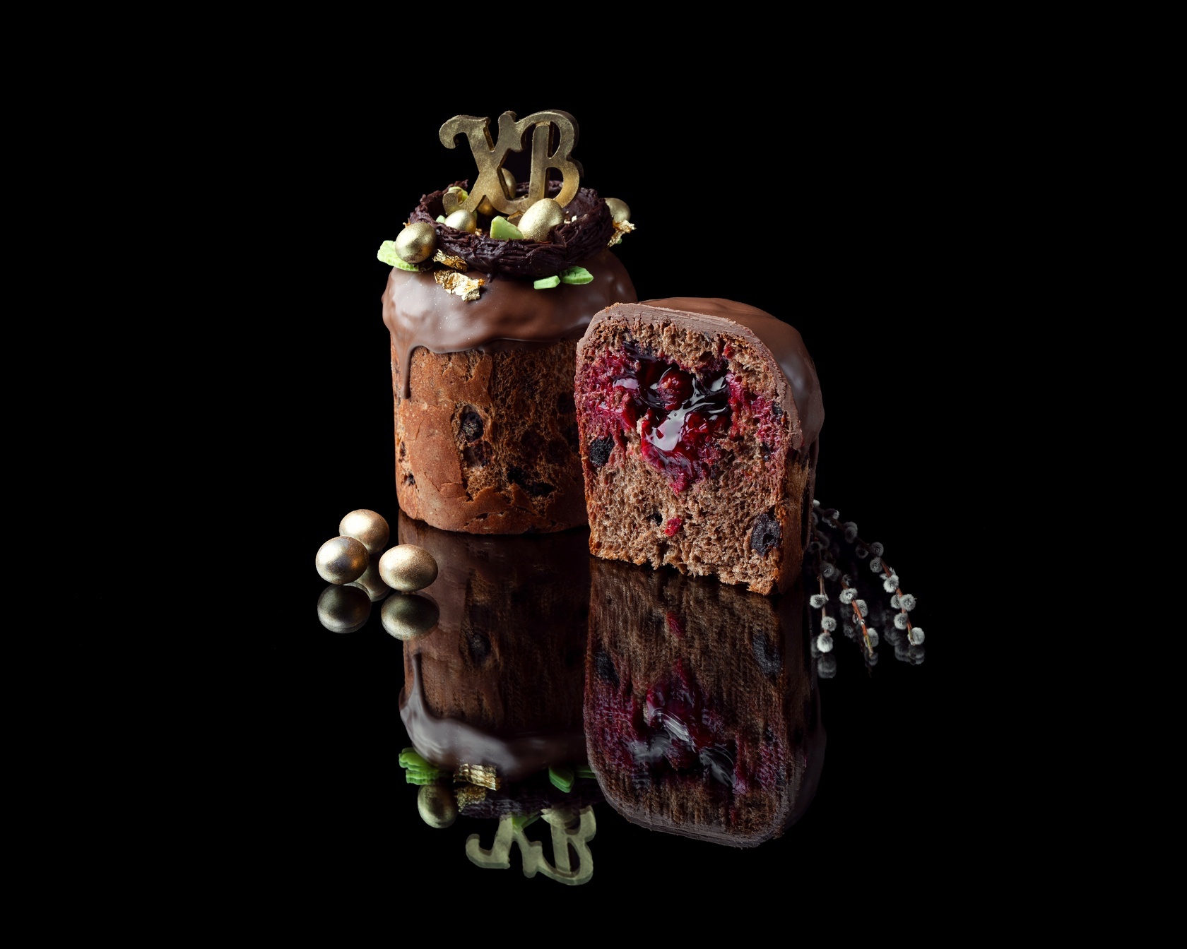 Пасхальный шоколадный кулич, 1180 гр. - #3