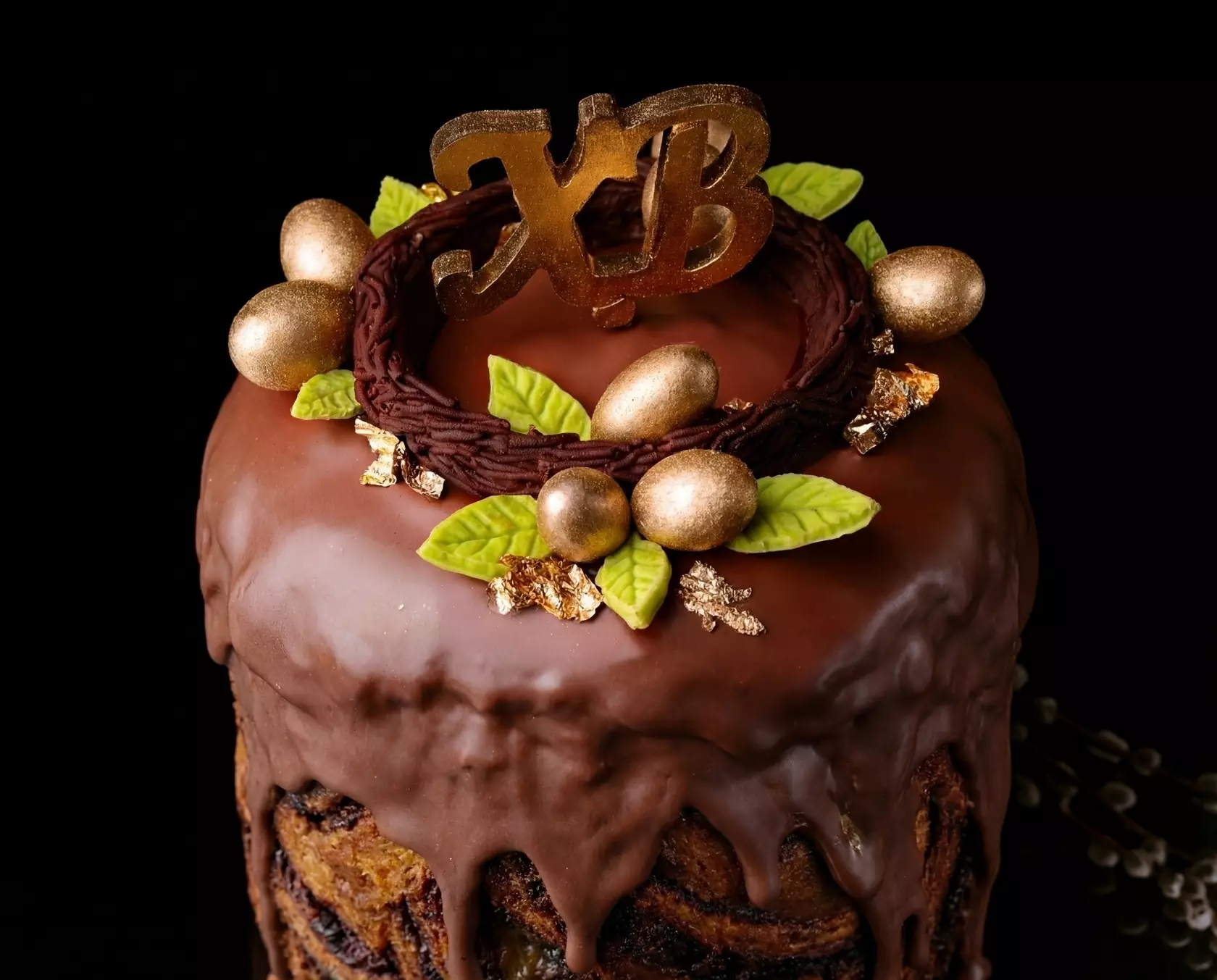 Премиальный кулич-краффин с начинкой «Дубайский шоколад» - #4