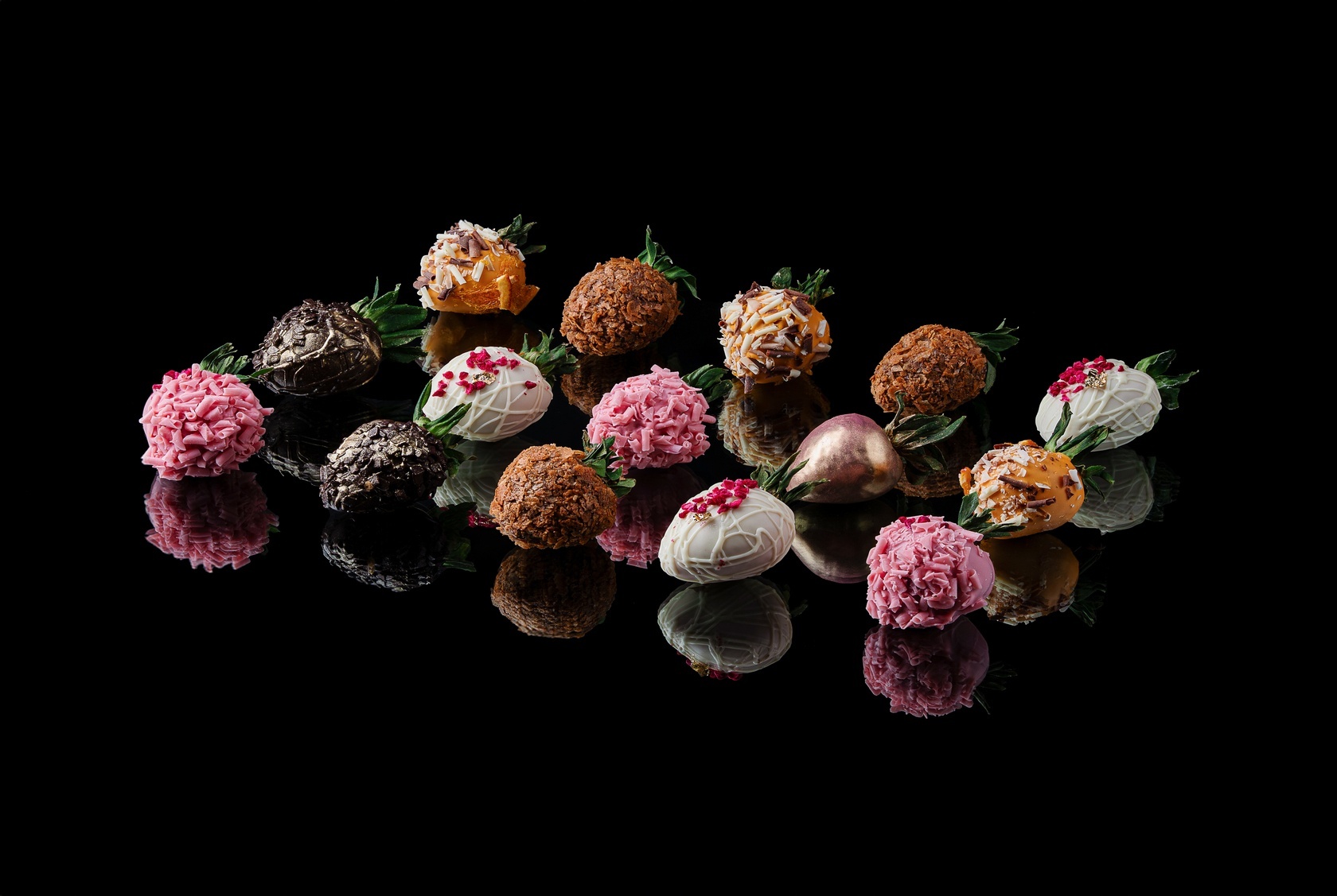 Клубничное ассорти в шоколаде, 15 шт