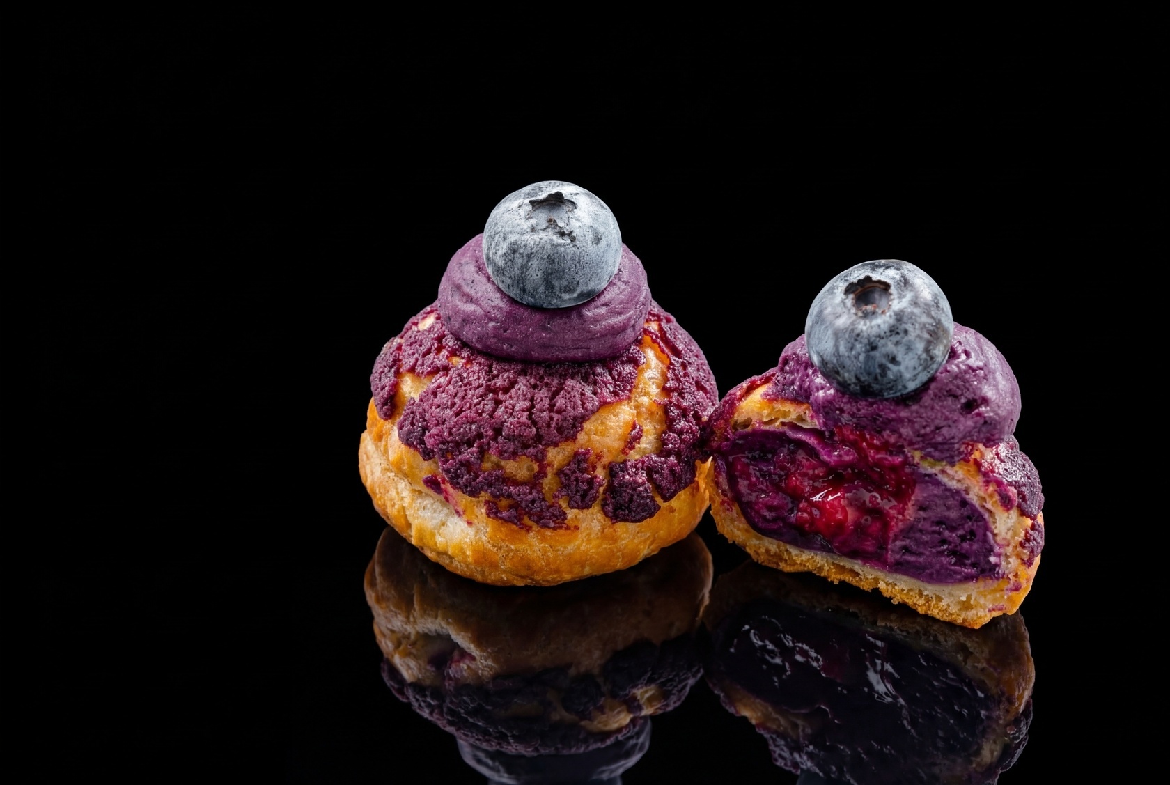 Набор пирожных Шу «Апельсин», «Клубника-мохито», «Черника-лимон» и «Орех-карамель», 24 шт - #3