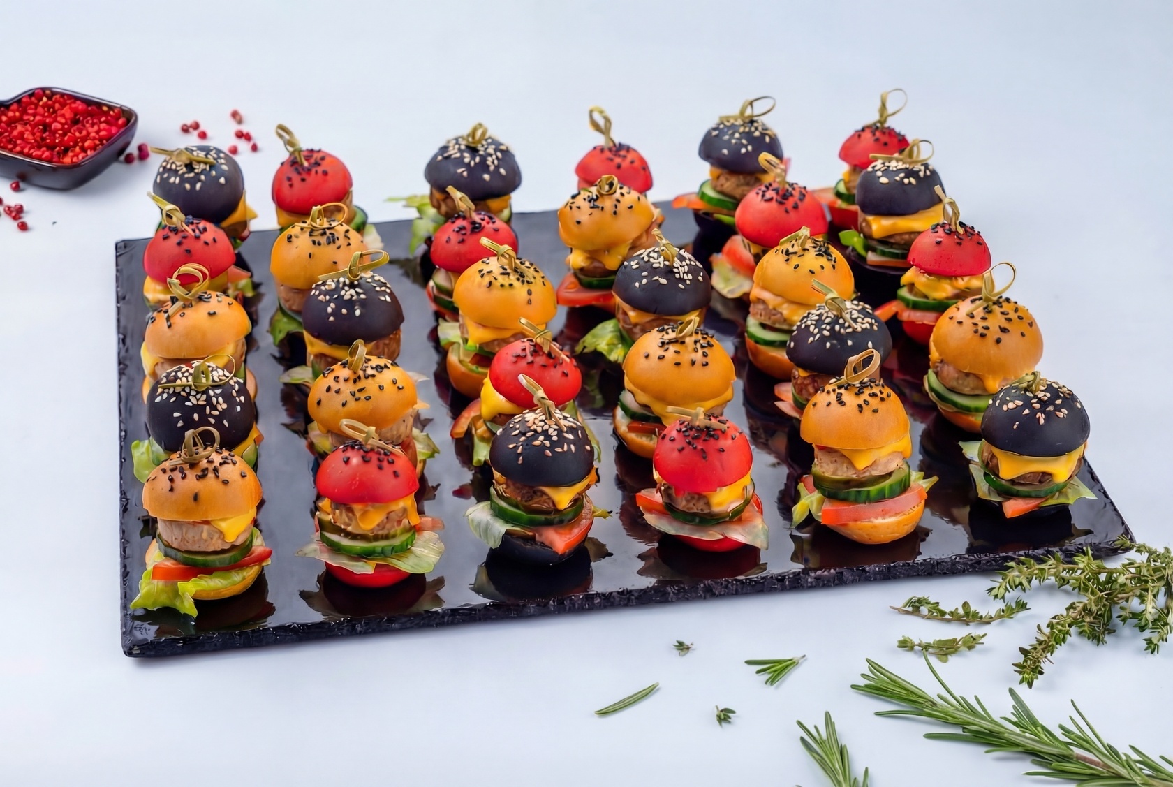 Ассорти нано бургеры со свининой, с говядиной и с курицей, 30 шт - #2