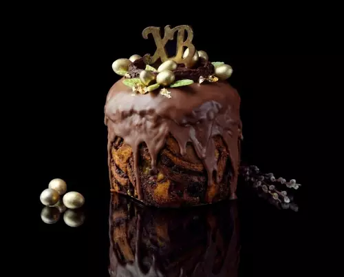 Премиальный кулич-краффин с начинкой "Дубайский шоколад"