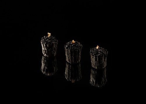 Тарталетка с тартаром из говядины, грибной икрой и паштетом из боровиков, 12 шт