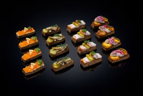 Набор бутербродов "Нуар", 16 шт