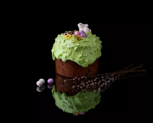 Пасхальный кулич "Дубайский шоколад", 800 гр.