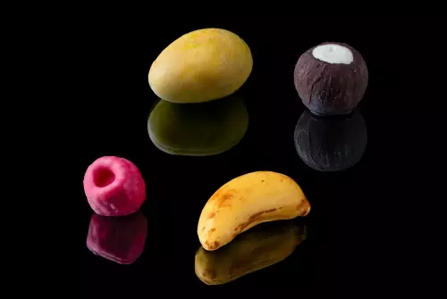 Ассорти корпусных десертов "Малина, Манго, Кокос, Банан", 4 шт