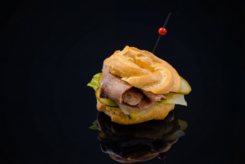 Сет бейгл профитролей с ветчиной, с семгой и с говяжьим языком, 15 шт - #4