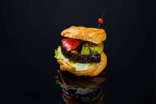 Сет бейгл профитролей с беконом, с курицей и с овощами гриль, 15 шт - #3