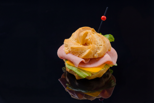 Сет бейгл профитролей с ветчиной, с семгой и с говяжьим языком, 15 шт - #2