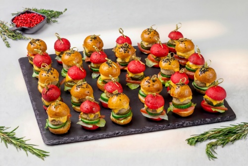 Нано бургеры со свининой и с курицей, 30 шт