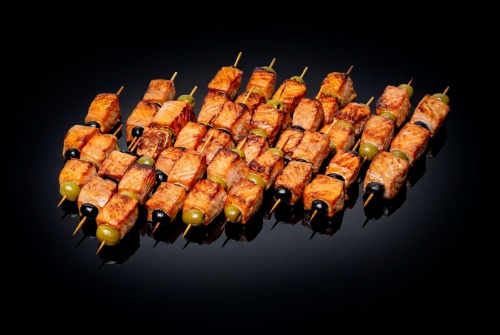 Шашлычки из лосося, 20 шт