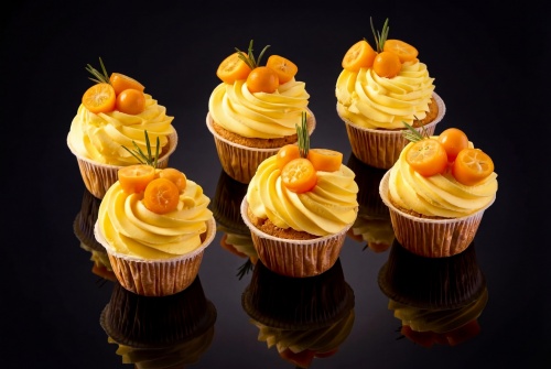 Набор капкейков "Лимон премиум", 6 шт