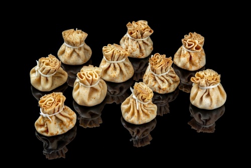 Блинные мешочки с грибным жульеном, 10 шт