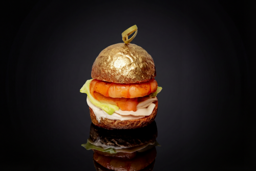 Блестящие нано бургеры с лососем, креветкой и масляной рыбой, 30 шт - #2