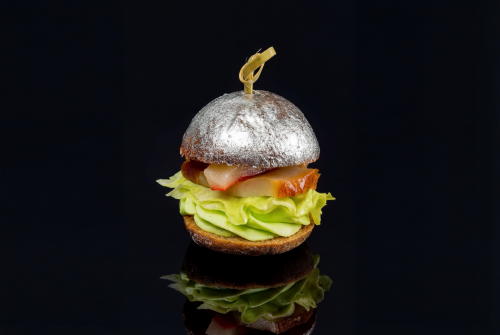 Блестящие нано бургеры с лососем, креветкой и масляной рыбой, 30 шт - #3