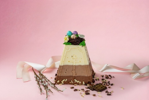 Творожная пасха "Три шоколада"