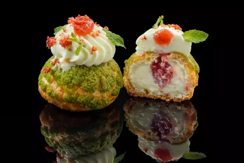 Набор пирожных Шу «Апельсин», «Клубника-мохито», «Черника-лимон» и «Орех-карамель», 24 шт - #2