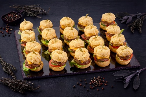 Сырные профитроли с начинками, 24 шт