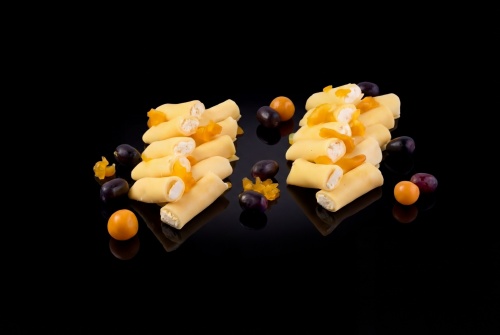 Сырные рулетики с творогом