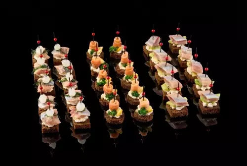 Набор канапе с рыбой "Bastone di Pesce"