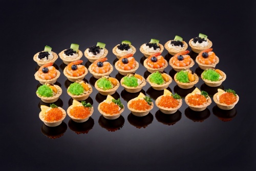 Тарталетки с морепродуктами, 28 шт