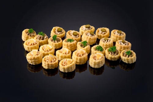 Волованы с рыбными муссами