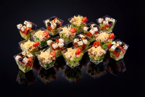 Веррины с салатами "Греческий" и "Цезарь", 16 шт