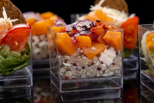 Веррины с салатами «Цезарь» с лососем и «Индейка с киноа и тыквой», 24 шт - #4