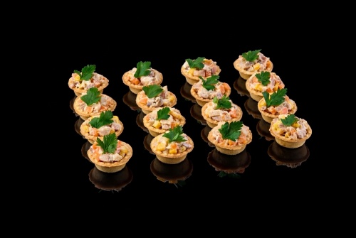 Тарталетки с сельдью