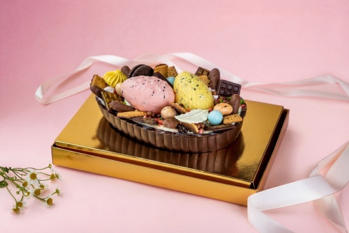 Среднее шоколадное яйцо «Дракон» с оригинальной начинкой - #6