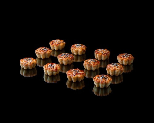 Запечённая тарталетка с камчатским крабом в японском стиле, 12 шт