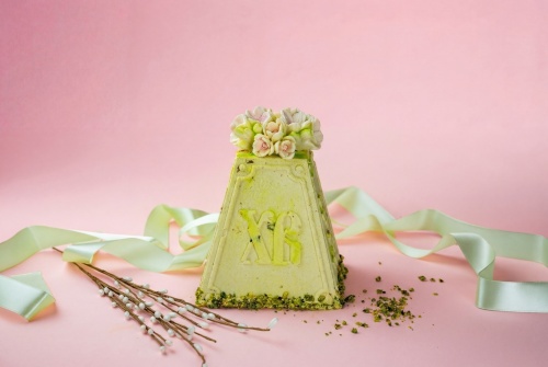 Фисташковая творожная пасха