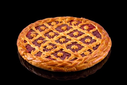 Пирог "Васильевский" с клубникой (постный)