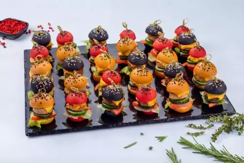 Ассорти нано бургеры со свининой, с говядиной и с курицей, 30 шт