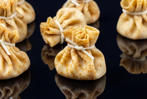 Блинные мешочки с куриным жульеном, 10 шт - #2