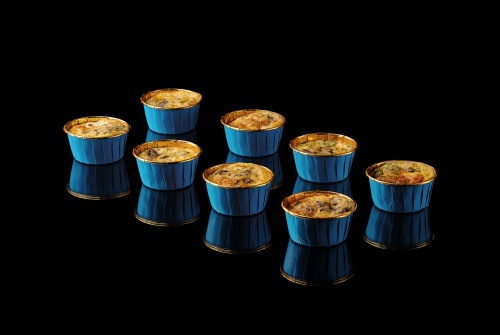 Фриттата с курицей и грибным жульеном