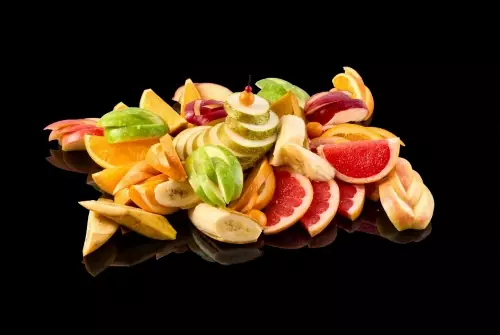 Фруктовая тарелка "Зимняя сказка"