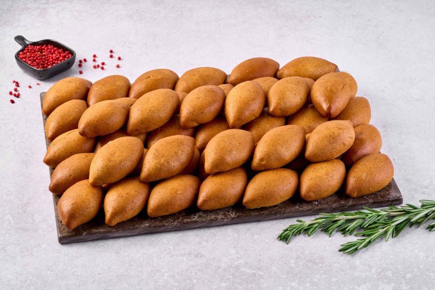 Ржаные пирожки с картофелем и беконом, 45 шт