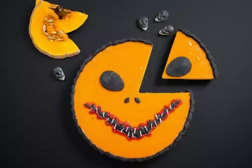 Helloween пирог тыква - маракуйя 