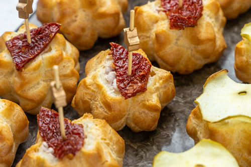 Ассорти профитролей с муссом из индейки, паштетом из кролика и с грибным муссом, 30 шт - #6