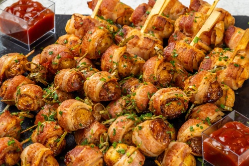 Дуэт в беконе (картофель + курица) - #2