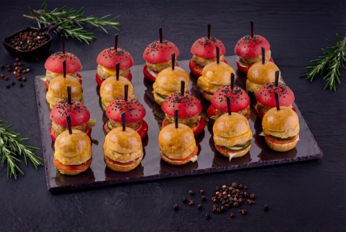 Набор бургеров со свининой и с курицей #6