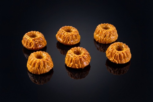 Набор морковно-банановых пуфов, 6 шт