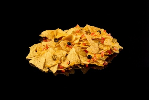 Начос с овощами