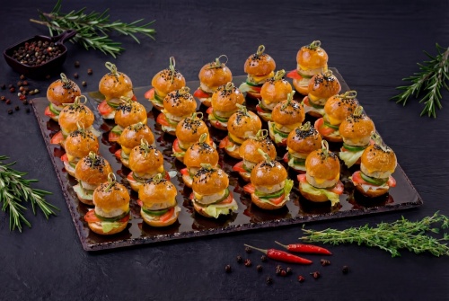 Нано бургеры с курицей, 30 шт