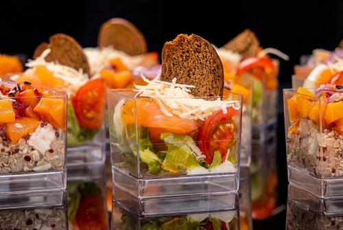 Веррины с салатами «Цезарь» с лососем и «Индейка с киноа и тыквой», 24 шт - #5