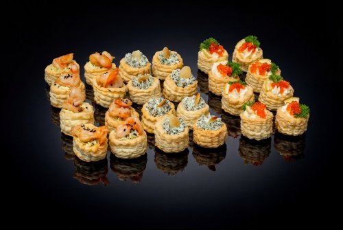 Волованы с морепродуктами