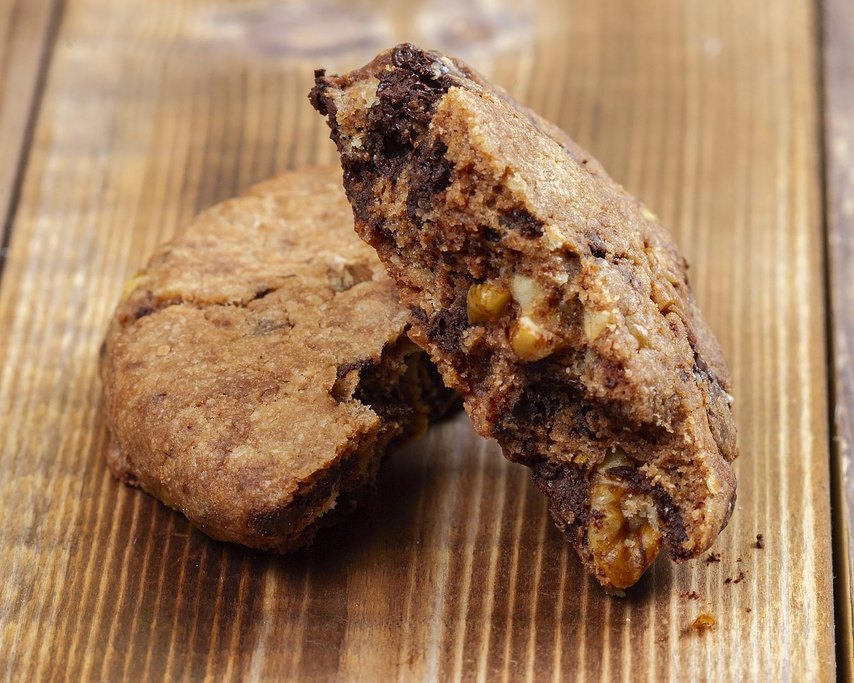 Печенье постное с шоколадом и орехами «Веджи кейкс» 10 шт.